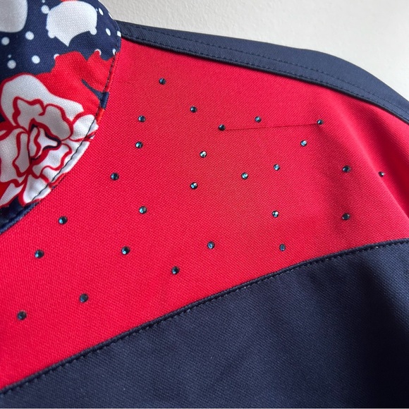 Monterey Club Patriotic Polo, Women's Large, Dry Swing, Quarter Zip, Golf - Picture 3 of 8